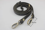 Adjustable Genuine Leather Shoulder Crossbody Bag Purse Strap Handles with Hooks for Bag Making Replacement - Leather…