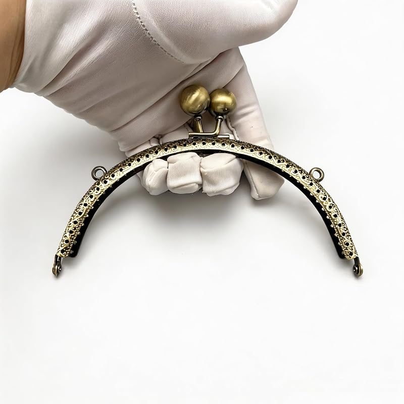 Arch Rhinestone Sew-In Kiss-Lock Purse Frame
