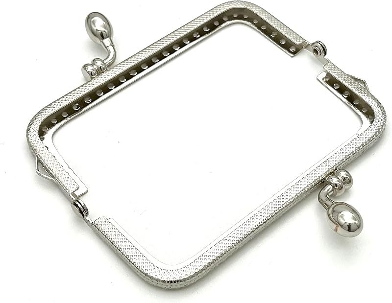 Rectangle Sew-In Kiss-Lock Purse Frame, 4 1/8" x 2" (10.5 x 5 cm)