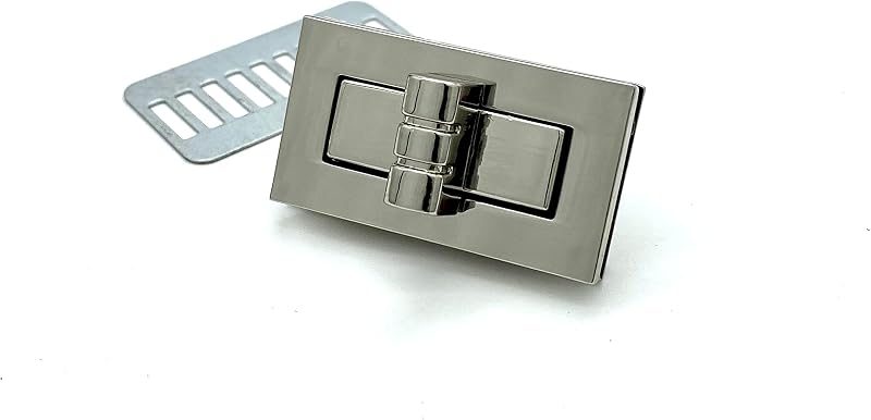 Rectangle Twist Turn Lock Clasp Purse Closure Lock Zinc alloying for Purse Bag Wallet Clutch Making