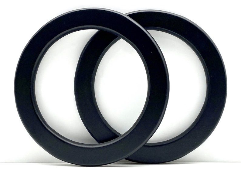 Round Ring Wooden Purse Handles, 5 1/2" or 6 1/2" (14 or 16.5 cm)