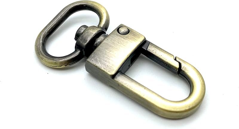 Push-Gate Swivel Clasp, Round Eye (5/8", 4cm)