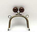 Color-Ball Sew-In Kiss-Lock Purse Frame, 8 x 6 cm