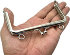 Rectangle Glue-In Kiss-Lock Purse Frame, 4 1/2" x 2 5/8" (11.5 x 6.5 cm)