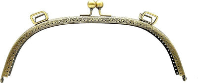 Arch Sew-In Kiss-Lock Purse Frame, 10" x 3 9/16" (25.5 x 9 cm)