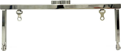 Rectangle Glue-In Kiss-Lock Purse Frame with Chain Loops - 7" x 2 3/4" (18 cm x 7 cm)