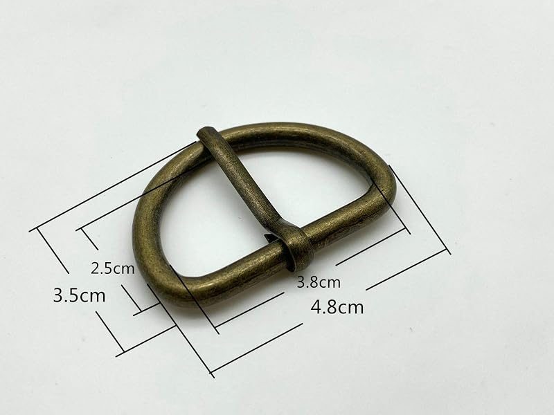 Iron D Ring pin Belt Strap Buckle Loops Clasp for Bag Purse Leather Belts Crafts Accessories