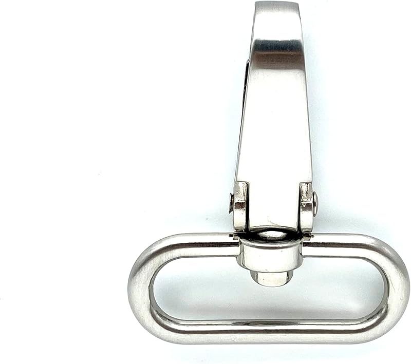 Flat-Gate Swivel Snap Hook, Oval Eye