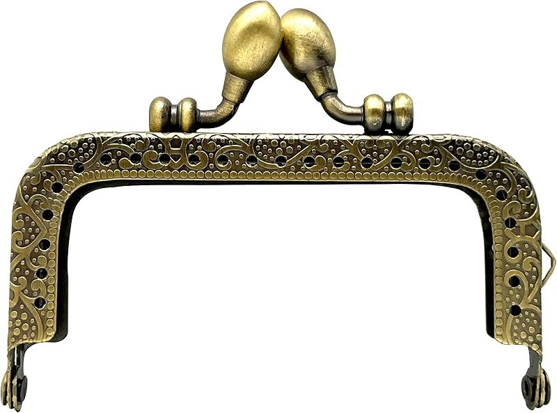 Rectangle Sew-In Kiss-Lock Purse Frame, 8.5 x 4.5 cm