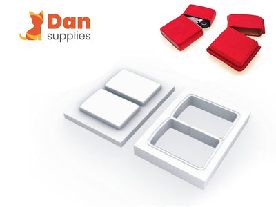 Leather Zippo Case Mold, Wet Molding Forming Tool - White
