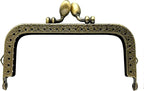 Rectangle Sew-In Kiss-Lock Purse Frame, 10.5 x 5 cm