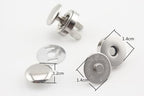 Round Rivet Magnetic Snaps Bag Button Purse Leather Closures for Sewing Purse Bag Clutch Wallet
