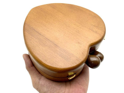 Heart Wood Box Clutch Frame, 6" (15 cm)