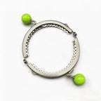 Color-Ball Sew-In Kiss-Lock Purse Frames, 3 1/2" x 2" (9 x 5 cm) - Set of 7 Colors, 16mm Balls