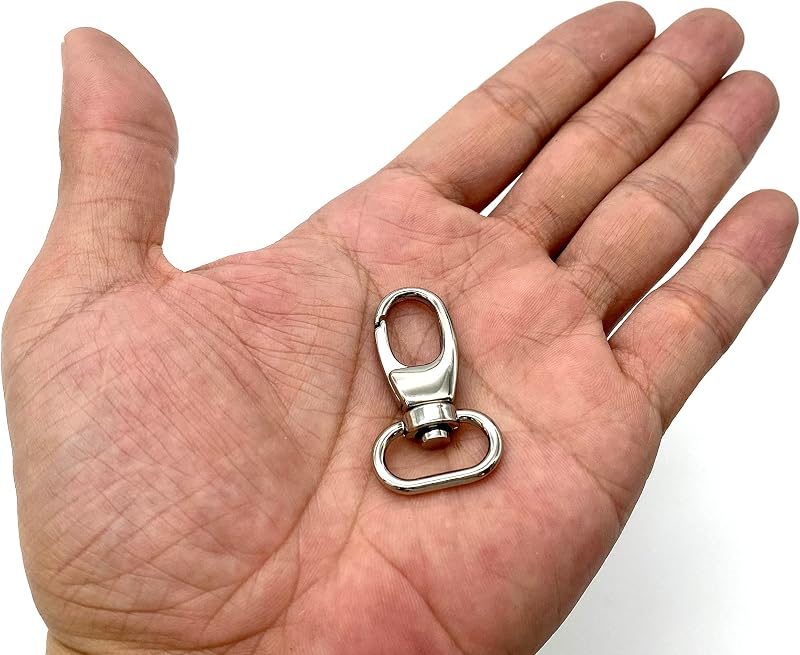 Teardrop Push-Gate Swivel Snap Hook, Oval Eye
