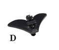 Plastic Tie Shape Keeper with Clip, Black - Pack of 10