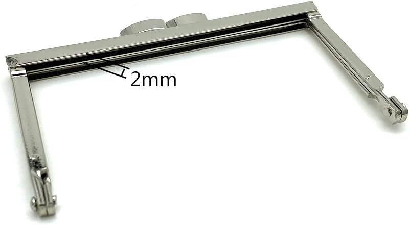 Rectangle Glue-In Kiss-Lock Purse Frame, 4" x 2 3/8" (10 x 6 cm)