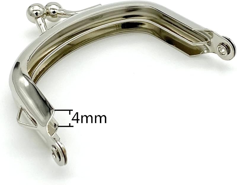 Glue-In Kiss-Lock Purse Frame, 2 3/8" x 1 3/8" (6 x 3.5 cm)