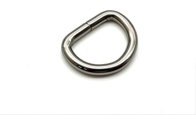 Non-Welded Iron D-Rings (Semi-Circular D-Ring Buckles) - 1" (25 mm)