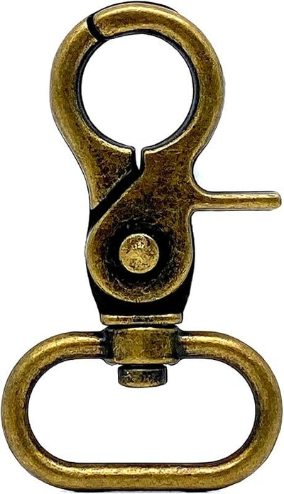 Lobster-Claw Swivel Snap Hook, D-Ring Eye