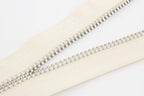 #5 Coil Zipper Solid Brass Teeth Two-Way Plough Cotton Zipper for Tailor Purse Sewing Crafter Special 1 Yards