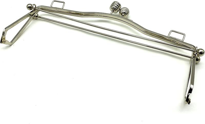 Sew-In Kiss-Lock Purse Frame with Handle, 10 1/2" x 4 3/4" (26.5 x 12 cm)
