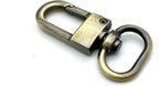 Push-Gate Swivel Clasp, Round Eye (5/8", 4cm)