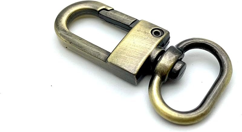Push-Gate Swivel Clasp, Round Eye (5/8", 4cm)