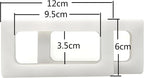 Resin Rectangle Cut-Out Purse Handles, 4 3/4" x 2 3/8" (12 x 6 cm) (Pair)