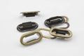 Iron Oval Eyelets Grommets and washers for Leather Purse Shoe Paper DIY Crafts Inner Width - Oval Grommet, Alloy/Iron