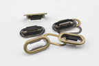 Iron Oval Eyelets Grommets and washers for Leather Purse Shoe Paper DIY Crafts Inner Width - Oval Grommet, Alloy/Iron