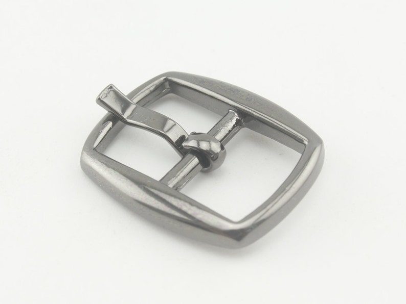3/8" (11 mm) center bar pin buckle for bag purse shoes strap hat dog collar making Gunmetal