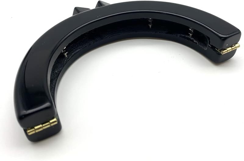 Half-Round Acrylic Kiss-Lock Purse Frame, 5" x 2 3/4" (12.5 x 7 cm)