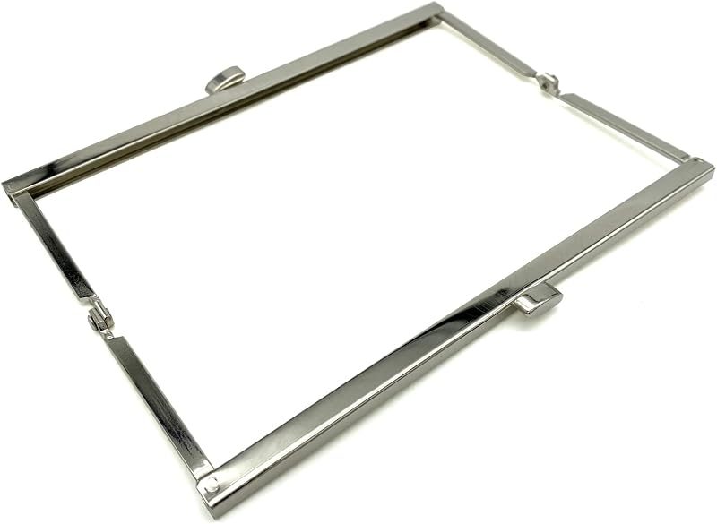 Rectangle Glue-In Kiss-Lock Purse Frame, 7" x 2 3/4" (18 x 7 cm)