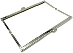 Rectangle Glue-In Kiss-Lock Purse Frame, 7" x 2 3/4" (18 x 7 cm)