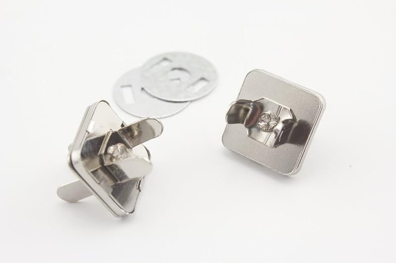 Square Shape Magnetic Snaps Bag Button Purse Leather Closures for Sewing Purse Bag Clutch Wallet
