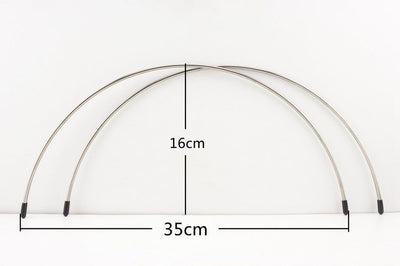 Half-Round Wire Internal Hinge Doctor Bag Frame, 13 3/4" (35 cm)