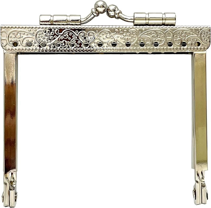 Rectangle Sew-In Kiss-Lock Purse Frame, 3" x 2 3/8" (7.5 x 6 cm)