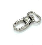 Teardrop Push-Gate Swivel Snap Hook, Oval Eye