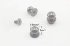 Screw in Rivet Zinc Alloy Screw Studs Round Head Nipple Screws Nail Rivet Button for Purse Wallet Belt Making