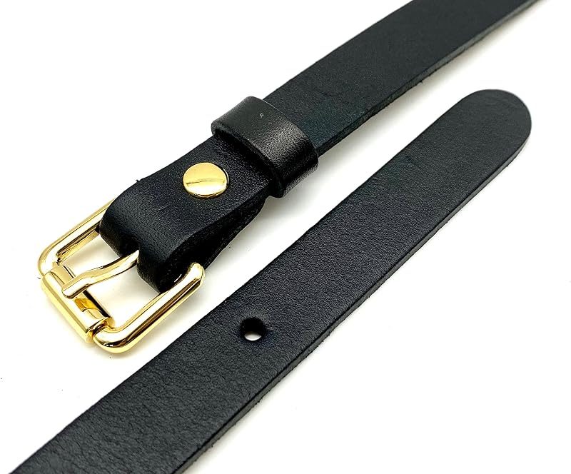 Adjustable Genuine Leather Crossbody Strap, 46 3/8" (118 cm) - Square-Top Push-Gate Hooks