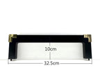 Rectangle Wood Purse Frame with Metal Corners, 12.5" (32.5 cm)