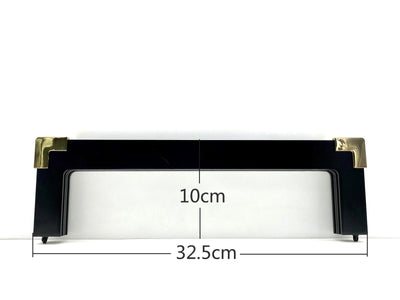 Rectangle Wood Purse Frame with Metal Corners, 12.5" (32.5 cm)