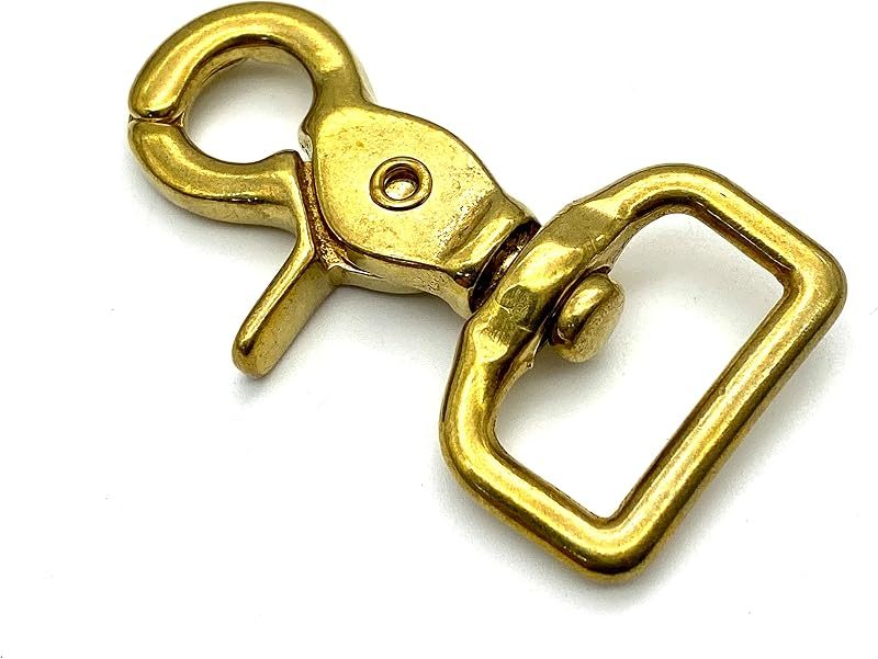 Solid Brass Lobster-Claw Swivel Snap Hook
