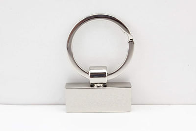 Rectangle Key Fob Hardware with Split Ring