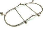 Sew-In Kiss-Lock Purse Frame with Handle, 4" x 4 1/2" (10.5 x 11.5 cm)