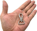 Push-Gate Swivel Snap Hook, Round Eye (3/4", 4.4cm)