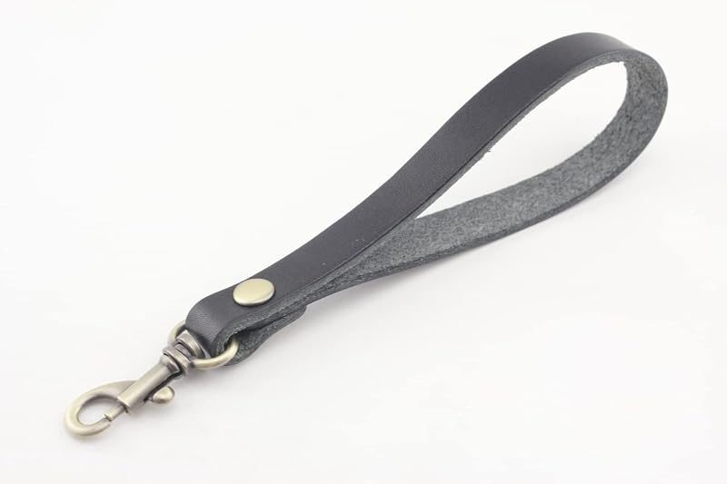 Faux PU Leather Wristlet Strap Wrist Straps Handle with Lobster Clasp for Key fob Replacement