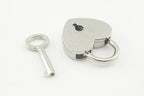 Bag Purse Clutch Padlock with Key Heart Shape zinc alloying for Jewelry Necklace Charm Box Making Hardware