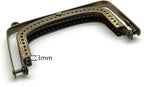 Rectangle Sew-In Kiss-Lock Purse Frame, 7.5 x 4 cm